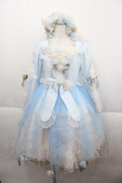 画像1: BABY,THE STARS SHINE BRIGHT / AURORA Soiree ドレスセット  サックス I-25-09-21-053-BA-OP-HD-ZI