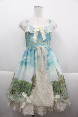 画像1: BABY,THE STARS SHINE BRIGHT / Fairy Topialium 〜Trifolium 仕立ての約束の森〜Repensジャンパースカート  サックス I-25-09-21-057-BA-OP-HD-ZI