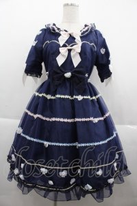 BABY,THE STARS SHINE BRIGHT / 星の花が降る夜ワンピース  ネイビー I-25-09-21-058-BA-OP-HD-ZI