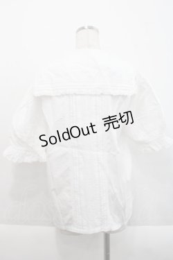 画像2: KETTY / ピンタックリボンブラウス  白 I-25-09-21-001-EL-BL-HD-ZI