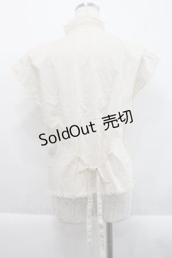 画像2: KANEKO ISAO / ノースリーブピンタックブラウス  アイボリー I-25-09-21-005-EL-BL-HD-ZI