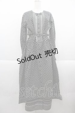 画像1: KETTY / ドット切り替えワンピース  黒Ｘ白 I-25-09-21-076-EL-OP-HD-ZI