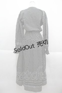 画像2: KETTY / ドット切り替えワンピース  黒Ｘ白 I-25-09-21-076-EL-OP-HD-ZI