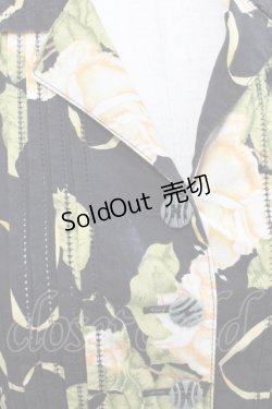 画像3: INGEBORG / 薔薇柄半袖開襟ワンピース  ブラック I-25-09-21-078-LO-OP-HD-ZI