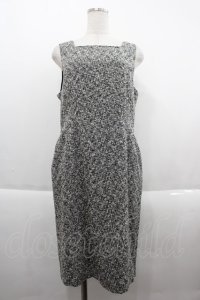 INGEBORG / ツイードジャンパースカート  ブラック I-25-09-21-081-LO-OP-HD-ZI