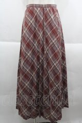 INGEBORG / セットアップスカート  斜めチェックピンク I-25-09-21-083-LO-SK-HD-ZI