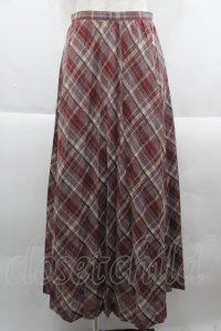 INGEBORG / セットアップスカート  斜めチェックピンク I-25-09-21-083-LO-SK-HD-ZI