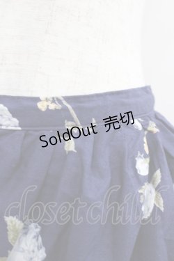 画像3: KETTY / オールドローズ柄スカート  青 I-25-09-21-086-EL-SK-HD-ZI