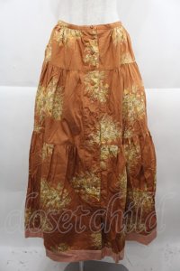 KETTY / ブーケ総柄スカート  オレンジブラウン I-25-09-21-088-EL-SK-HD-ZI