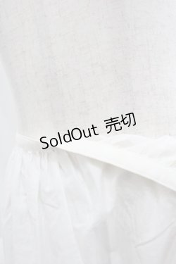 画像3: KETTY / 裾リボンドレープデザインスカート  白 I-25-09-21-090-EL-SK-HD-ZI