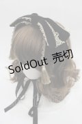 axes femme kawaii / タッセル付リボンヘッドドレス  黒Ｘゴールド I-25-09-21-097-AX-AC-HD-ZI
