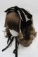 画像1: axes femme kawaii / タッセル付リボンヘッドドレス  黒Ｘゴールド I-25-09-21-097-AX-AC-HD-ZI (1)