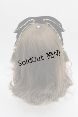 画像3: axes femme kawaii / タッセル付リボンヘッドドレス  黒Ｘゴールド I-25-09-21-097-AX-AC-HD-ZI