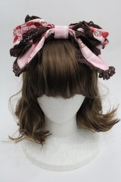 画像1: BABY,THE STARS SHINE BRIGHT / Strawberry Loves Chocolate柄カチューシャ  ピンク I-25-09-21-099-BA-AC-HD-ZI