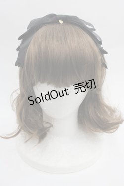 画像2: Angelic Pretty / ドットチュールリボンカチューシャ  黒 I-25-09-21-101-AP-AC-HD-ZI