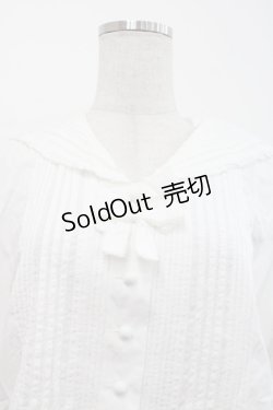 画像3: KETTY / ピンタックリボンブラウス  白 I-25-09-21-001-EL-BL-HD-ZI