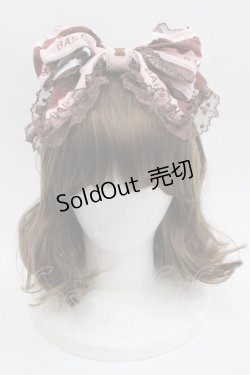 画像1: BABY,THE STARS SHINE BRIGHT / Fondant Chocolat Nounours Collectionリボンカチューシャ  ピンク I-25-09-21-104-BA-AC-HD-ZI