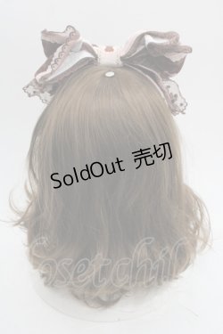 画像2: BABY,THE STARS SHINE BRIGHT / Fondant Chocolat Nounours Collectionリボンカチューシャ  ピンク I-25-09-21-104-BA-AC-HD-ZI