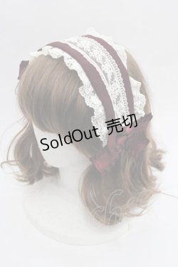 画像1: Pina sweetcollection / ローズラインカチューシャ  ボルドー I-25-09-21-107-LO-AC-HD-ZI