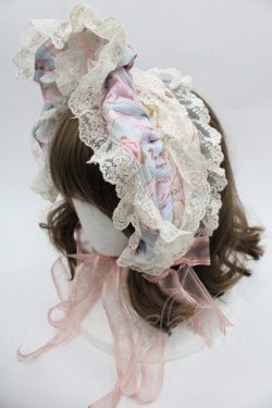 画像1: BABY,THE STARS SHINE BRIGHT / Marie Antoinette〜美しき王妃の華麗なる肖像〜ボンネット  サックス I-25-09-21-110-BA-AC-HD-ZI