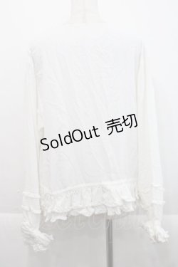 画像2: KETTY / フリルピンタックブラウス  白 I-25-09-21-008-EL-BL-HD-ZI