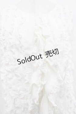 画像3: KETTY / フリルピンタックブラウス  白 I-25-09-21-008-EL-BL-HD-ZI