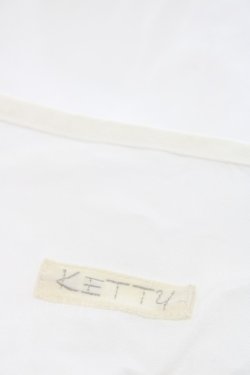 画像4: KETTY / フリルリボン半袖ブラウス  白 I-25-09-21-009-EL-BL-HD-ZI