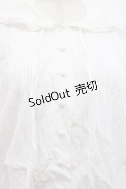 画像3: KETTY / ピンタックフード半袖ブラウス  白 I-25-09-21-011-EL-BL-HD-ZI