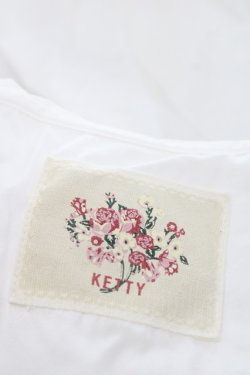 画像4: KETTY / ローズブーケ刺繍スカラップセーラー襟オーバーブラウス  白ｘ赤 I-25-09-21-012-EL-BL-HD-ZI