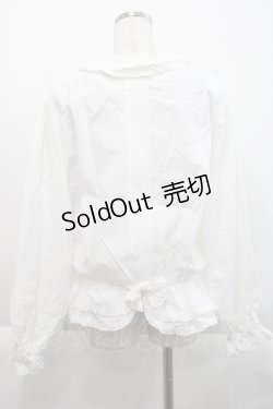 画像2: KETTY / ピンタックリボンブラウス  白 I-25-09-21-002-EL-BL-HD-ZI