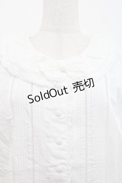 画像3: KETTY / ピンタックリボンブラウス  白 I-25-09-21-002-EL-BL-HD-ZI