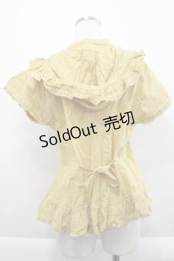 画像2: KETTY / ピンタックフリル半袖ブラウス  イエロー I-25-09-21-018-EL-BL-HD-ZI