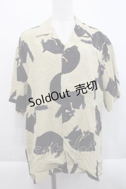 画像1: Karl Helmut / うさぎ柄半袖シャツ  ベージュ I-25-09-21-019-EL-BL-HD-ZI