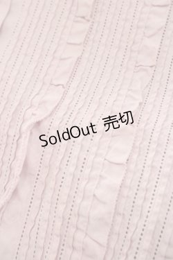 画像3: PINK HOUSE / 総ピンタック&フリルブラウス  ピンク I-25-09-21-020-LO-BL-HD-ZI