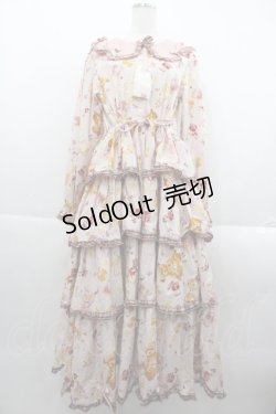 画像1: PINK HOUSE / Animal Happy Jamプリントワンピース  ピンク I-25-09-24-041-LO-OP-SA-ZI