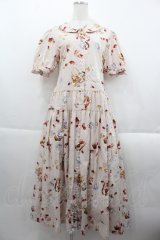 PINK HOUSE / スイーツスプリングバニープリントワンピース  ピンク I-25-09-24-042-LO-OP-SA-ZI