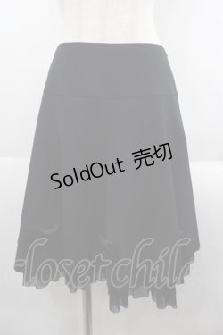 画像1: JESUS DIAMANTE / リボンリボンスカート 38 黒 I-25-09-24-044-JE-SK-SA-ZI