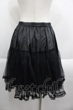 画像2: LOLITAその他(お買取対象外) / チュールパニエ  黒 I-25-09-24-045-LO-SK-SA-ZI
