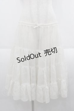 画像1: Emily Temple cute / オーガンジーのペチコート M アイボリー I-25-09-24-047-ET-SK-SA-ZI