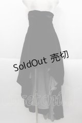 Na+H / 別珍ロングスカート  黒 I-25-09-24-048-PU-SK-SA-ZI