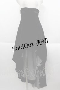 Na+H / 別珍ロングスカート  黒 I-25-09-24-048-PU-SK-SA-ZI