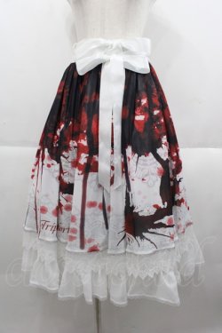 画像1: Triple fortune / ブラッディスカート  白Ｘ赤Ｘ黒 I-25-09-24-053-EL-SK-SA-ZI