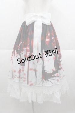 画像1: Triple fortune / ブラッディスカート  白Ｘ赤Ｘ黒 I-25-09-24-053-EL-SK-SA-ZI