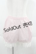 BABY,THE STARS SHINE BRIGHT / 段レースドロワーズ  ピンクＸ白 I-25-09-24-054-BA-PA-SA-ZI