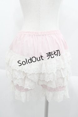 画像2: BABY,THE STARS SHINE BRIGHT / 段レースドロワーズ  ピンクＸ白 I-25-09-24-054-BA-PA-SA-ZI