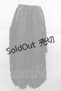 Coquette / サルエルパンツ  黒 I-25-09-24-056-PU-PA-SA-ZI