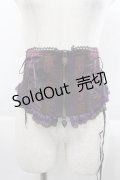 Ozz oneste / サイド編み上げダブルZIPコルセット  紫 I-25-09-24-058-OO-ZA-SA-ZI
