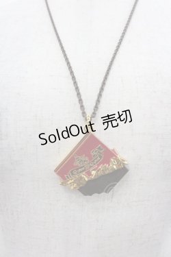 画像1: Q-pot. / Carre de Chocolat Necklace  黒Ｘ赤 I-25-09-24-060-QP-AC-SA-ZI