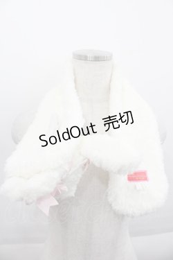 画像2: BABY,THE STARS SHINE BRIGHT / うさくみゃマフラー  白Ｘピンク I-25-09-24-069-BA-ZA-SA-ZI