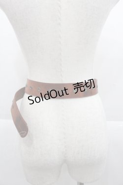 画像2: PINK HOUSE / 薔薇額縁ベルト  ブラウン I-25-09-24-072-LO-ZA-SA-ZI